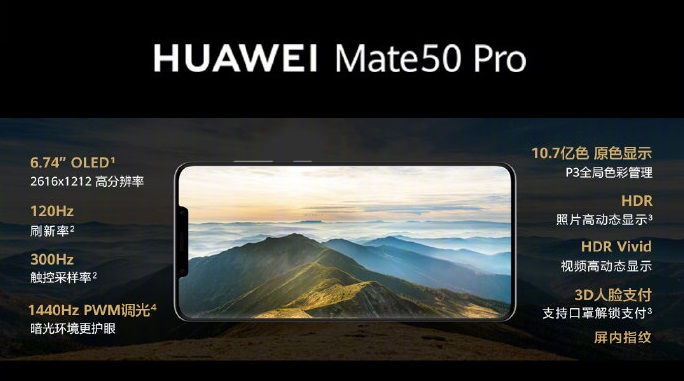 Màn hình Huawei Mate 50 Pro