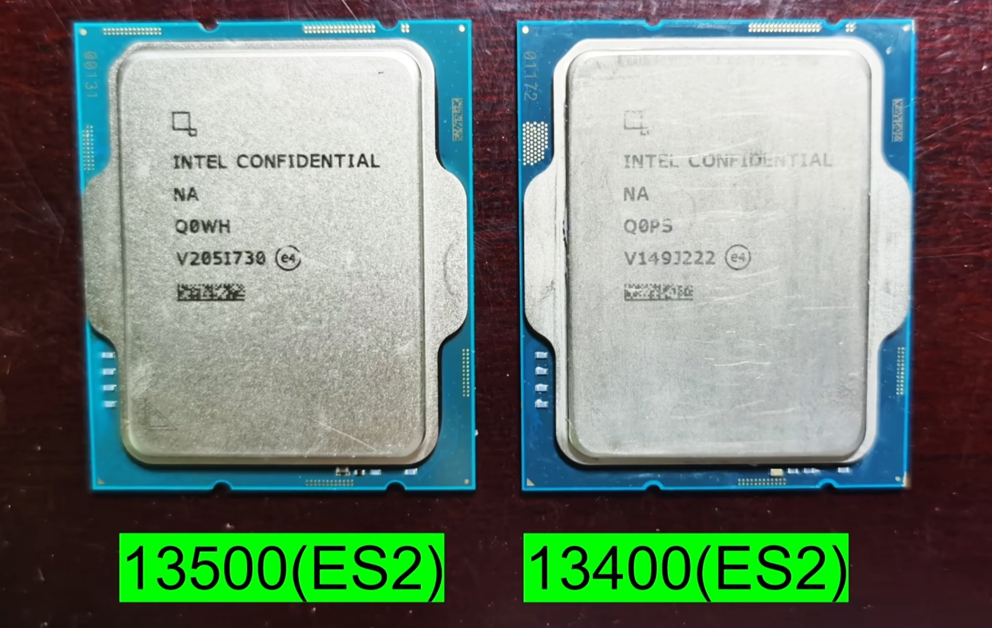 Mẫu Sample của Intel Core i5 13500 và i5 13400