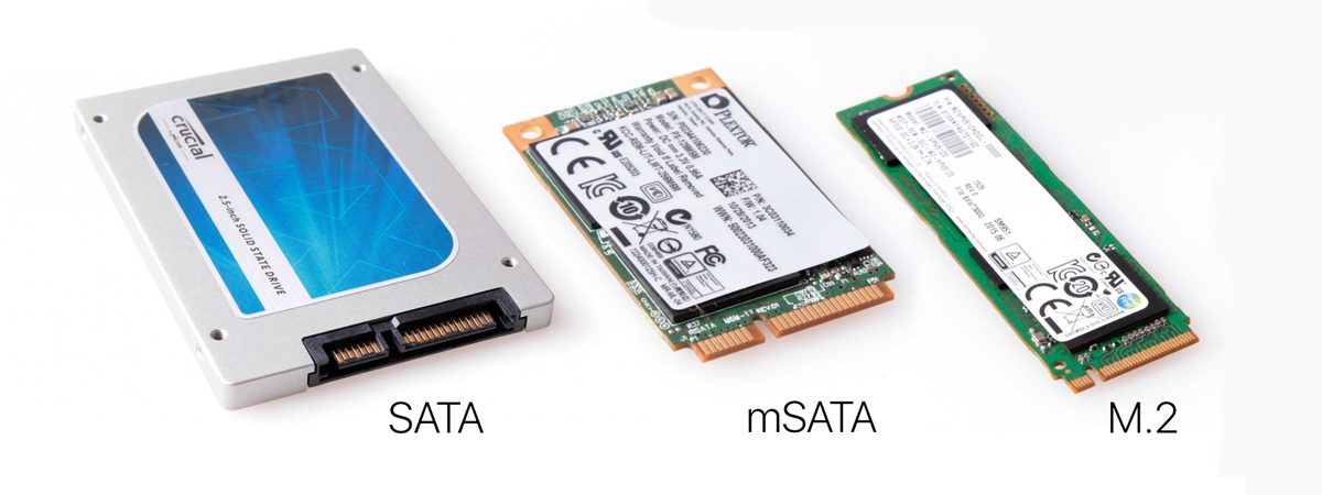 SSD 2.5 inch, mSata và M.2