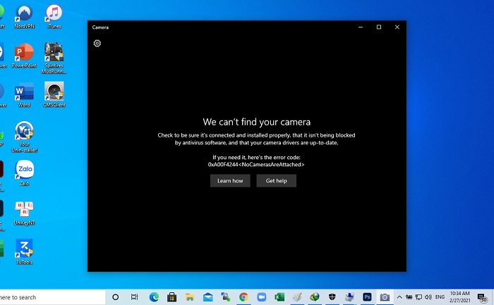 Lỗi camera laptop 0xa00f4244: Nguyên nhân và cách khắc phục