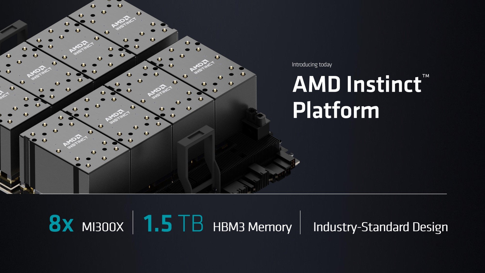 AMD Instinct MI300X có thể được kết hợp với nhau