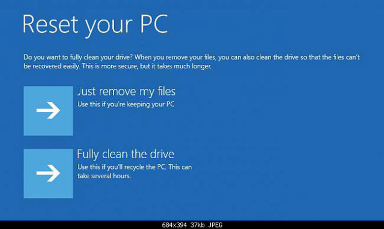 Reset your PC