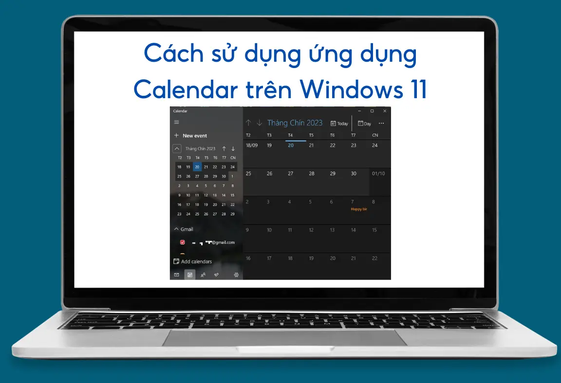 Cách sử dụng ứng dụng Calendar trên Windows 11
