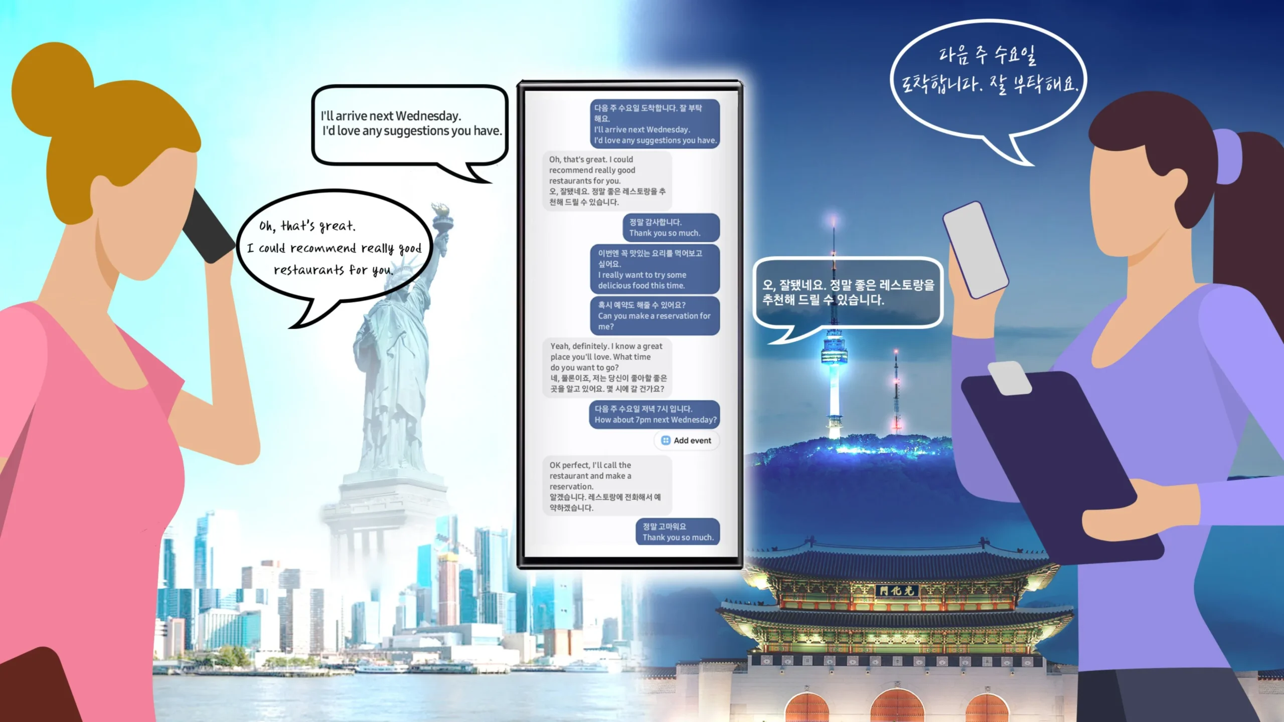 Samsung đã công bố tính năng "AI Live Translate Call"
